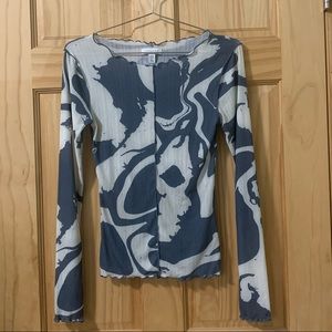 Mesh Long Sleeve Top